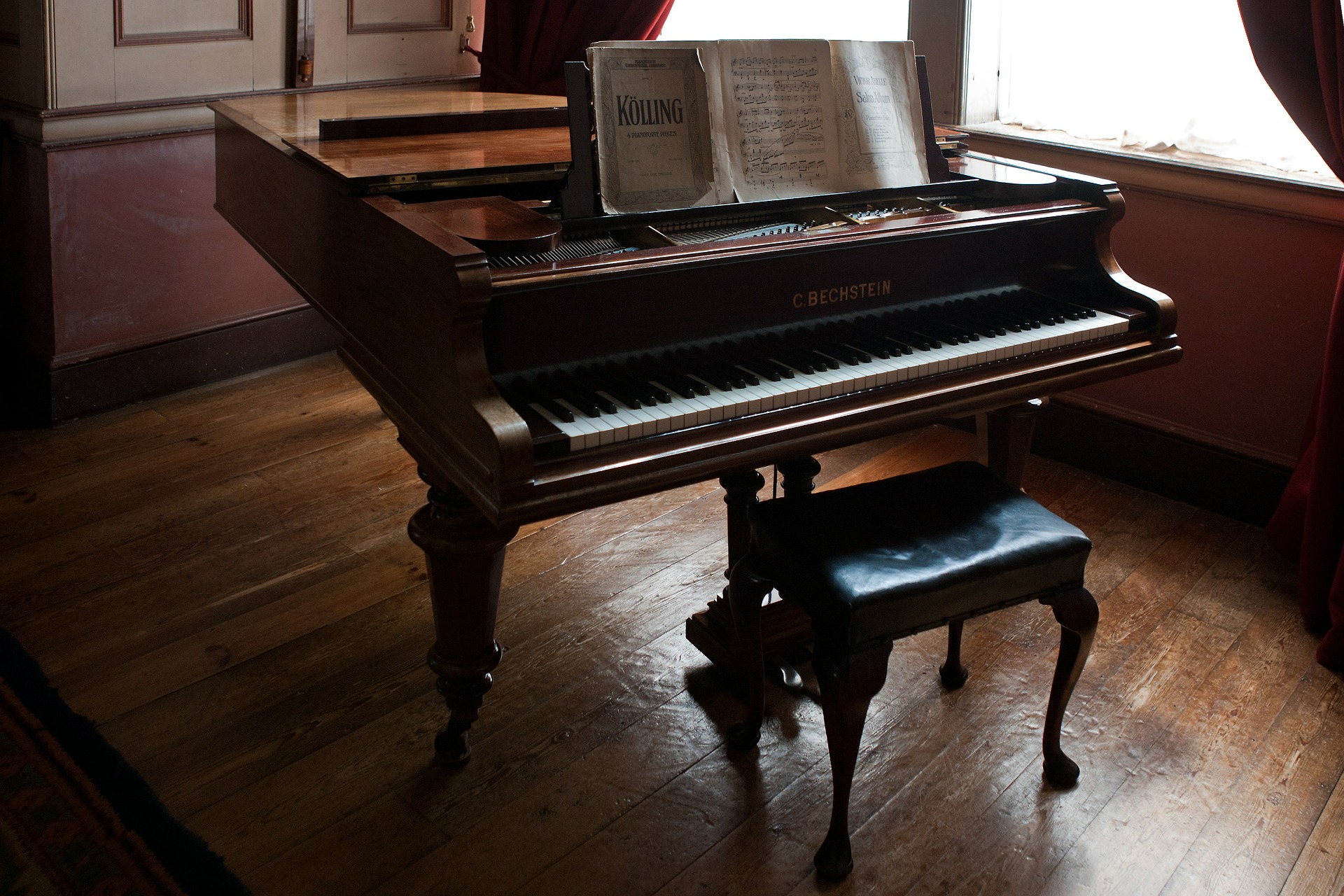 Grand antique piano