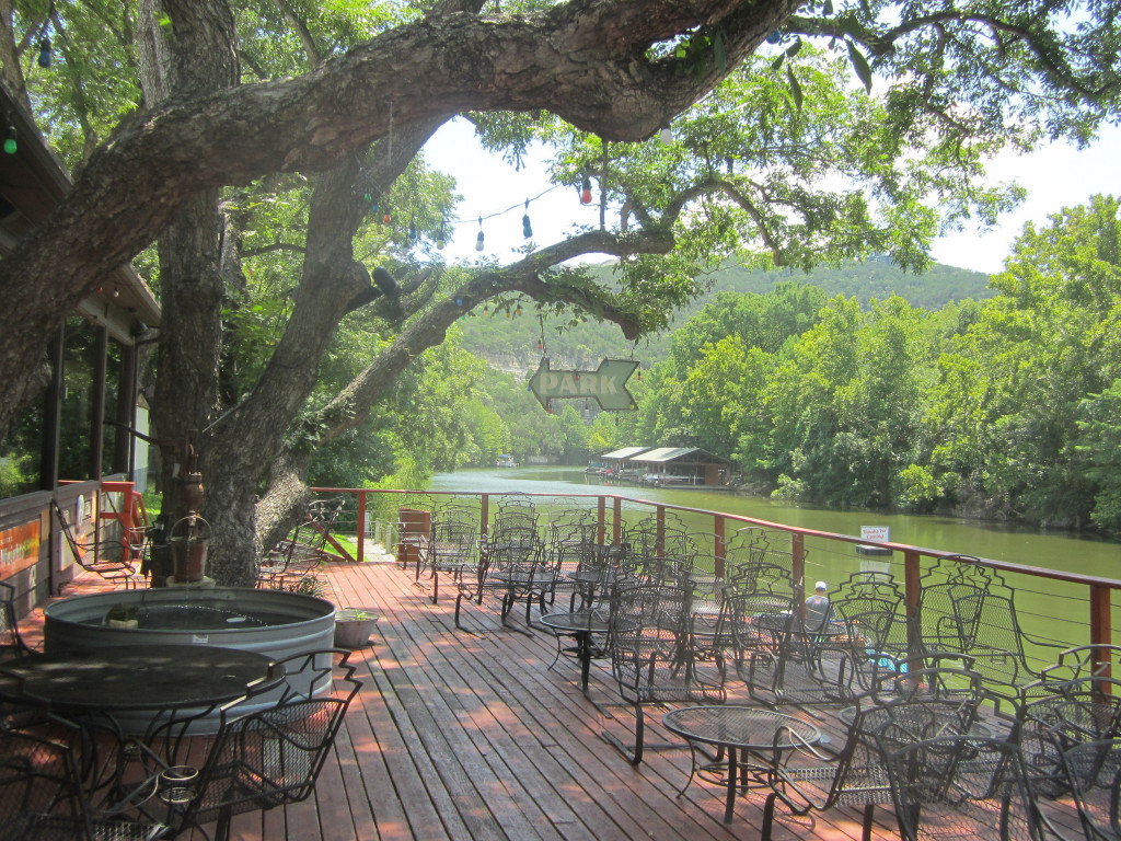 Kick back and relax on the deck at County Line on the Lake