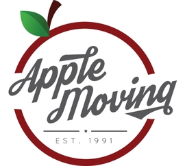Apple moving company logo