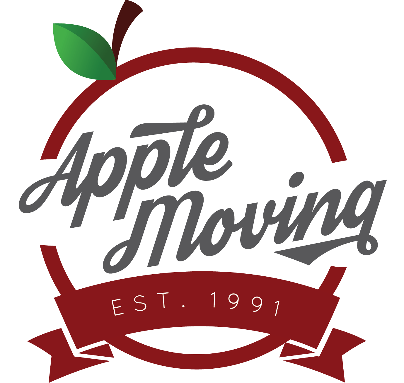 Apple Moving Company Logo
