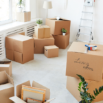 brown cardboard box lot